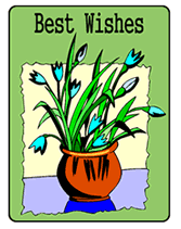 best wishes greeting card