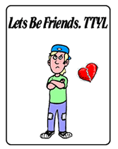 lets be friends printable greeting card