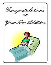 congratulations new addition greeting card