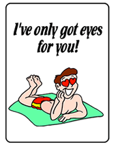 only eyes for you printable greeting card