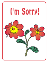 free printable sorry greeting card template