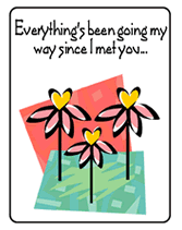 everythings going my way greeting card