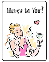 printable here's to you greeting card
