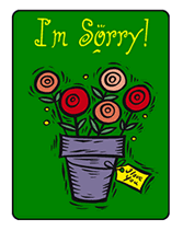 free printable sorry greeting card template