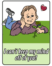 keep my mind off of you printable greeting card