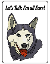 lets talk all ears greeting card