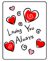Loving You Always printable greeting card