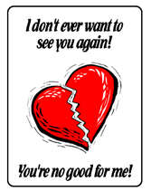 never see you again greeting card