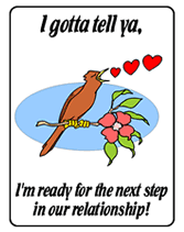 next step in relationship printable greeting card