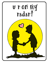 you are on my radar printable greeting card