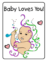 greeting cards from baby