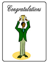 Free Printable "Congratulations"  Greeting Cards Template