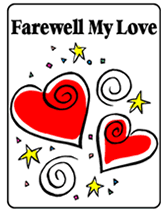 Printable Farewell Hearts Greeting Cards