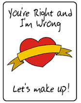 your right and i'm wrong printable greeting card