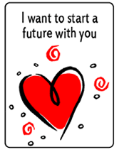 i want to start a future with you greeting card