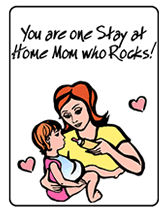 stay at home toddler mom greeting cards