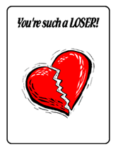 such a loser printable greeting card
