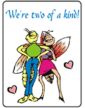 we are two of a kind printable greeting card