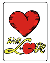 with love printable greeting card