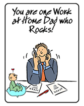 free work at home dad greeting cards