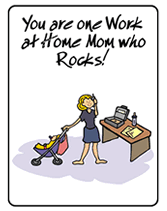 work at home mom who rocks greeting cards