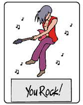 you rock greeting cards