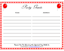 free blank printable guest sign in logs
