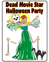 dead movie star party invitations