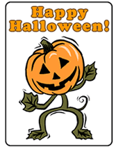 Halloween greeting cards