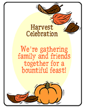 Harvest Party invitations