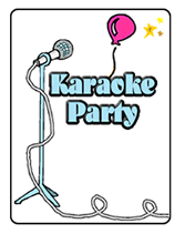 karaoke party invitation to print
