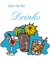 Join Me For Drinks Free Printable Invitations Templates