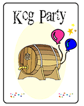 Printable Keg Party Invitations