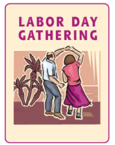 blank llabor day gathering party invitation