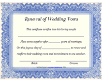 renewal of wedding vows template