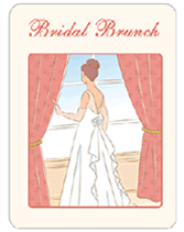 Printable PDF Bridal Brunch invitations to print
