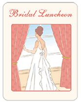 Blank Printable Bridal Luncheon invitations