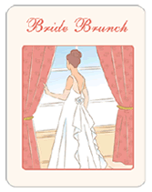 Printable PDF Bride Brunch invitations to print