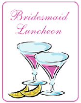 Blank Printable Bridesmaid Luncheon invitations