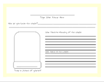 yellow blank guestbook pages free