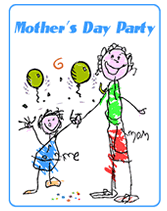 mothers day party invitations