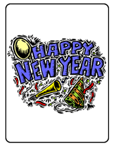 new year greeting cards
