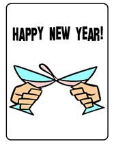 new year greeting cards