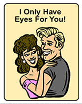 I only have eyes for you Nostalgic greetings card