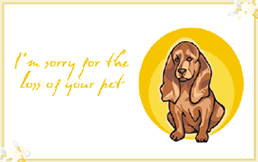 printable pet sympathy loss greeting  cards