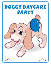 printable doggy daycare party invitations