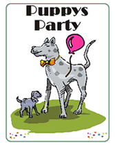doggy birthday party  invitation