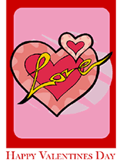 valentines day greeting card