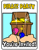 Pirate Party Invitations