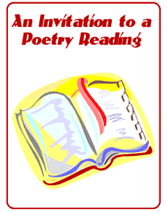 poetry reading party invitations